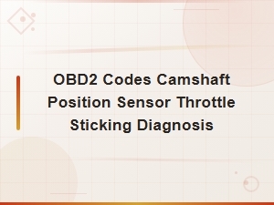Obd2 Codes Camshaft Position Sensor Throttle Sticking Diagnosis